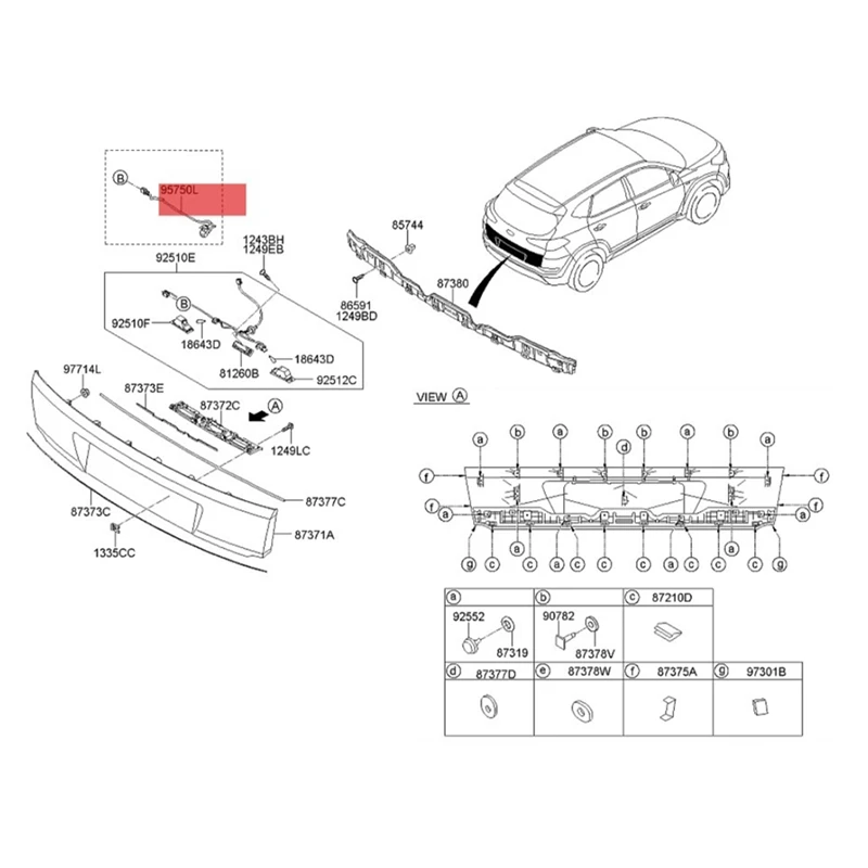 Reverse Assist Camera Parking Monitor Reversing Camera 95760-D3500 For Hyundai Tucson 2016-2018 95760D3001
Reverse Assist Camera Parking Monitor Reversing Camera 95760-D3500 For Hyundai Tucson 2016-2018 95760D3001