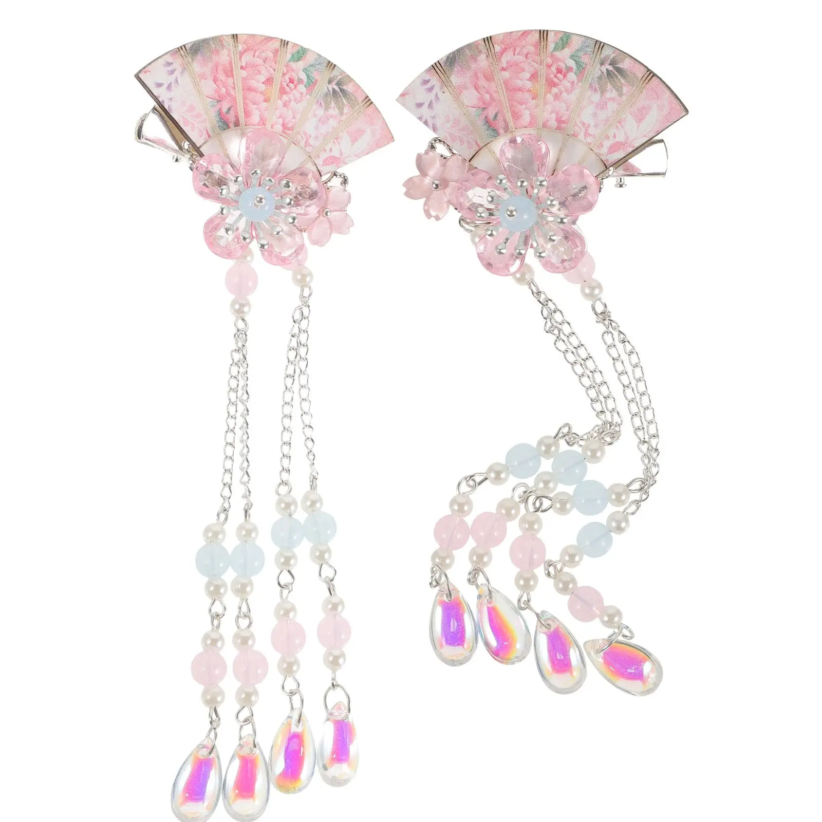 2 Pcs Pink Hair Accessories Fan Shape Flower Design Girls Hairpin Women Clips Bridal Tassel Hanfu
2 Pcs Pink Hair Accessories Fan Shape Flower Design Girls Hairpin Women Clips Bridal Tassel Hanfu
