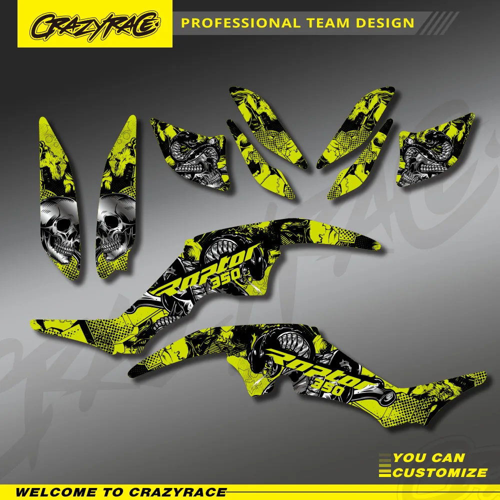 Full Set ATV New Style Background Graphic Motorcycle Sticker Decals Kit For Yamaha RAPTOR 350 YFM350 Raptor 350 Customized
Full Set ATV New Style Background Graphic Motorcycle Sticker Decals Kit For Yamaha RAPTOR 350 YFM350 Raptor 350 Customized