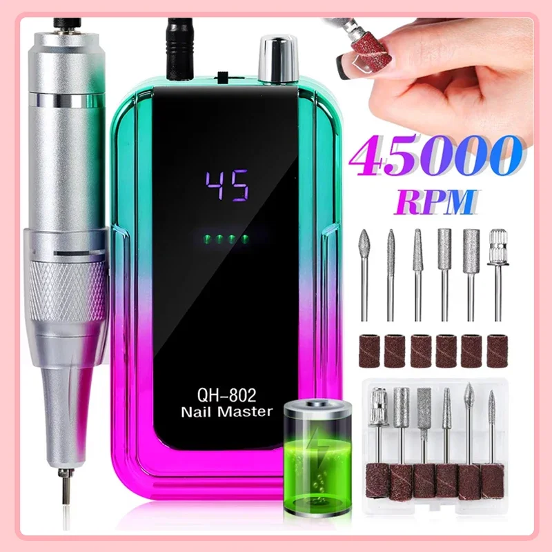 45000 об/мин перезаряжаемая дрель для ногтей, лазерная градиентная цветная электрическая дрель для снятия лака, шлифовальная машина, низкий уровень шума для маникюра
45000 об/мин перезаряжаемая дрель для ногтей, лазерная градиентная цветная электрическая дрель для снятия лака, шлифовальная машина, низкий уровень шума для маникюра