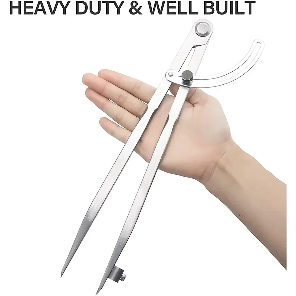 Woodworking Compass Drawing Carpenter Compass 100MM-300MM Circular Marking Tool Design Layout Tool for Geometry Drawing Drafting
Woodworking Compass Drawing Carpenter Compass 100MM-300MM Circular Marking Tool Design Layout Tool for Geometry Drawing Drafting