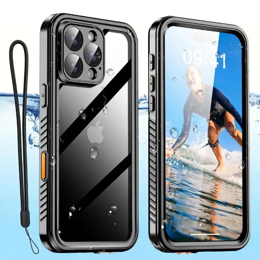 Full Sealed Clear IP68 Waterproof Case For iPhone 16 15 14 Plus 13 12 11 Pro Max Mini Dive Shockproof Cover with Screen Protect
Full Sealed Clear IP68 Waterproof Case For iPhone 16 15 14 Plus 13 12 11 Pro Max Mini Dive Shockproof Cover with Screen Protect