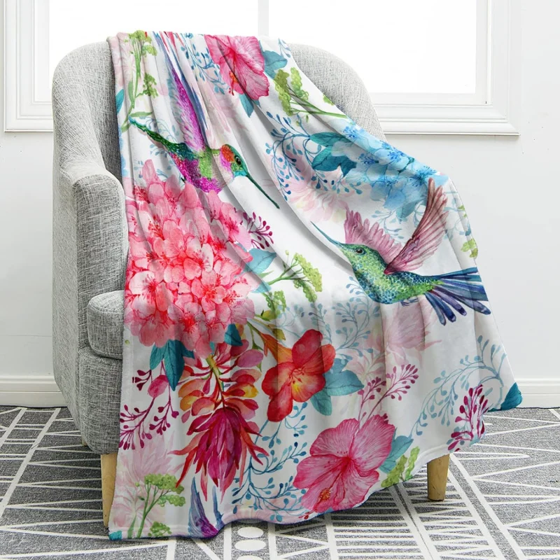 Hummingbird Flower Blanket Colorful Printed Gift Casual Fashion Bedroom Living Room Decoration Soft and Comfortable Flannel
Hummingbird Flower Blanket Colorful Printed Gift Casual Fashion Bedroom Living Room Decoration Soft and Comfortable Flannel