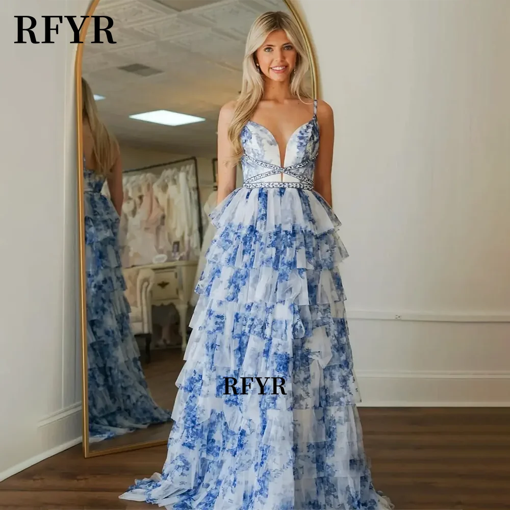 RFYR Floral Prom Dress A Line Elegant Multilayers Evening Dress Floor Lenght Homecoming Dress Vestidos De Novia فساتين السهرة
RFYR Floral Prom Dress A Line Elegant Multilayers Evening Dress Floor Lenght Homecoming Dress Vestidos De Novia فساتين السهرة