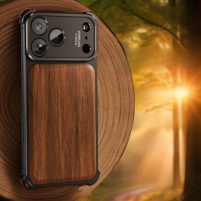 Деревянный чехол для телефона Oatsbasf для iPhone 17 Pro/Pro Max для Magsafe, металлический безрамный беспроводной зарядный противоударный защитный чехол
Деревянный чехол для телефона Oatsbasf для iPhone 17 Pro/Pro Max для Magsafe, металлический безрамный беспроводной зарядный противоударный защитный чехол