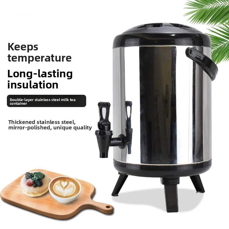 Double Layer Stainless Steel Milk Tea Barrel Commercial with Faucet Soy Milk Cold Drink Large Capacity Insulated Bucket for T...
Double Layer Stainless Steel Milk Tea Barrel Commercial with Faucet Soy Milk Cold Drink Large Capacity Insulated Bucket for T...