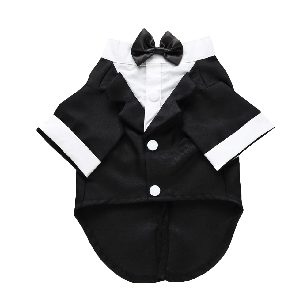 Costumes Pet Dog Dress Bow Tie Suit Halloween for Dogs Black Puppy Formal Clothing
Costumes Pet Dog Dress Bow Tie Suit Halloween for Dogs Black Puppy Formal Clothing