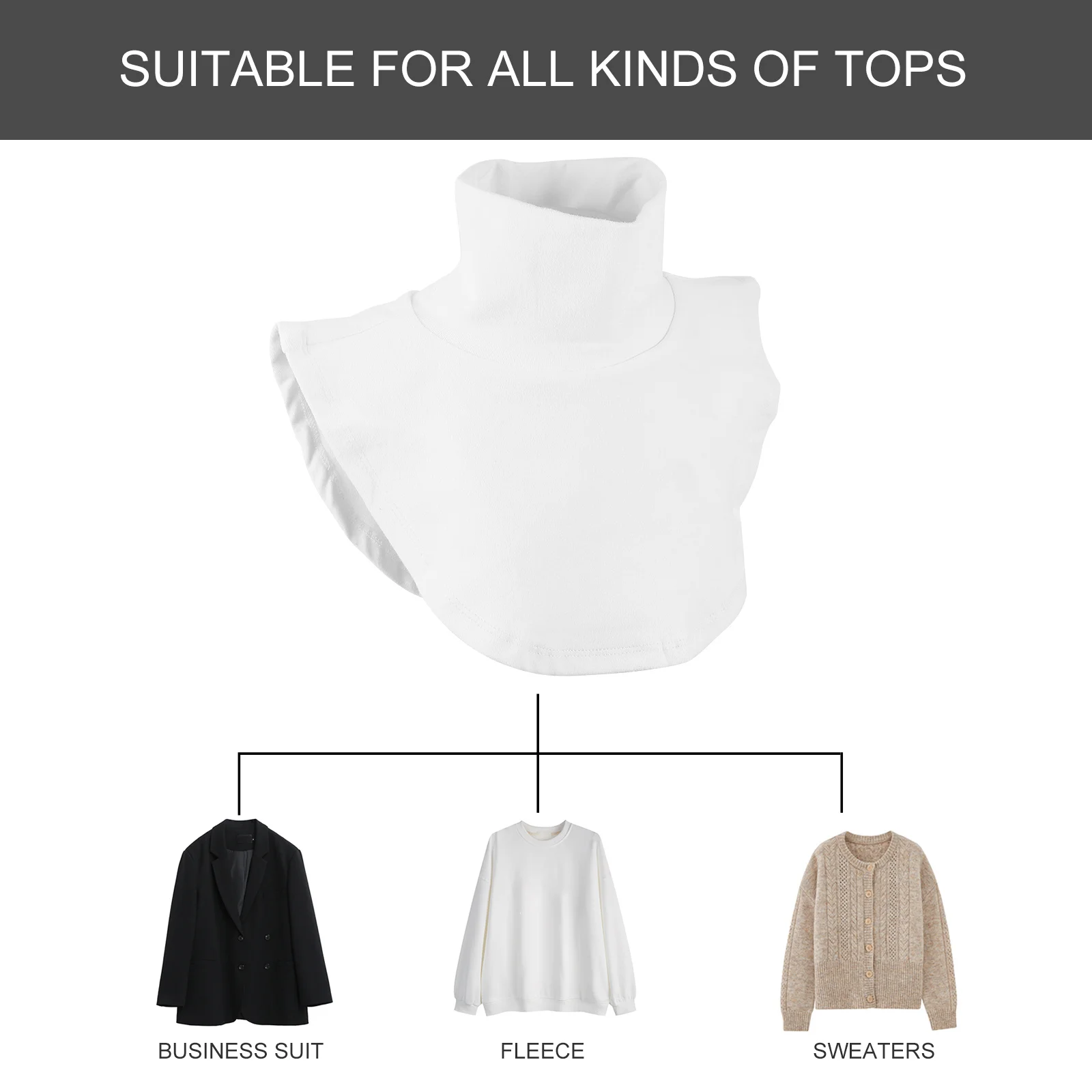 High Decorative Shirt Collar Fashionable Fake Collar For Women Clothing Accessory Durable Practical False Neckline Easy Clean
High Decorative Shirt Collar Fashionable Fake Collar For Women Clothing Accessory Durable Practical False Neckline Easy Clean