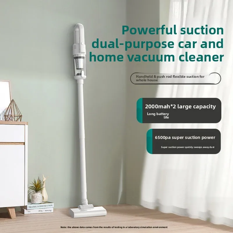 Wireless vacuum cleaner dual-purpose car and home large suction power, high endurance, small handheld pet hair removal
Wireless vacuum cleaner dual-purpose car and home large suction power, high endurance, small handheld pet hair removal