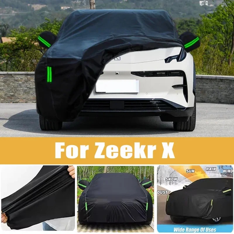 For Zeekr X Full Car Cover Four Seasons Universal Outdoor Sun Anti UV Rain Snow Dust Protection Oxford Cloth Car Accessories
For Zeekr X Full Car Cover Four Seasons Universal Outdoor Sun Anti UV Rain Snow Dust Protection Oxford Cloth Car Accessories