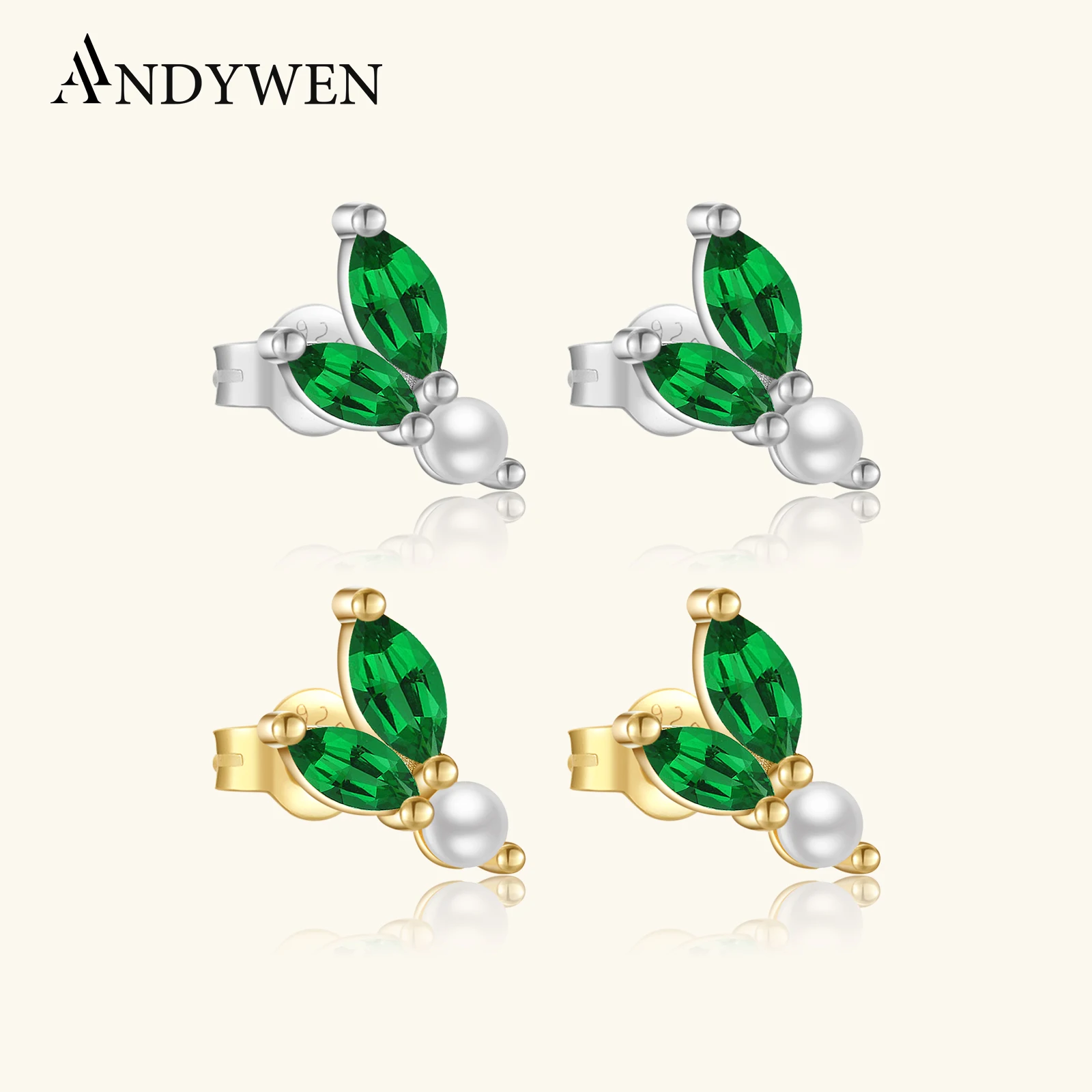 ANDYWEN 925 Sterling Silver Irregular Green Zircon Pearl Stud Earrings 2026 New Women Luxury Fashion Fine Gift Jewelry
ANDYWEN 925 Sterling Silver Irregular Green Zircon Pearl Stud Earrings 2026 New Women Luxury Fashion Fine Gift Jewelry