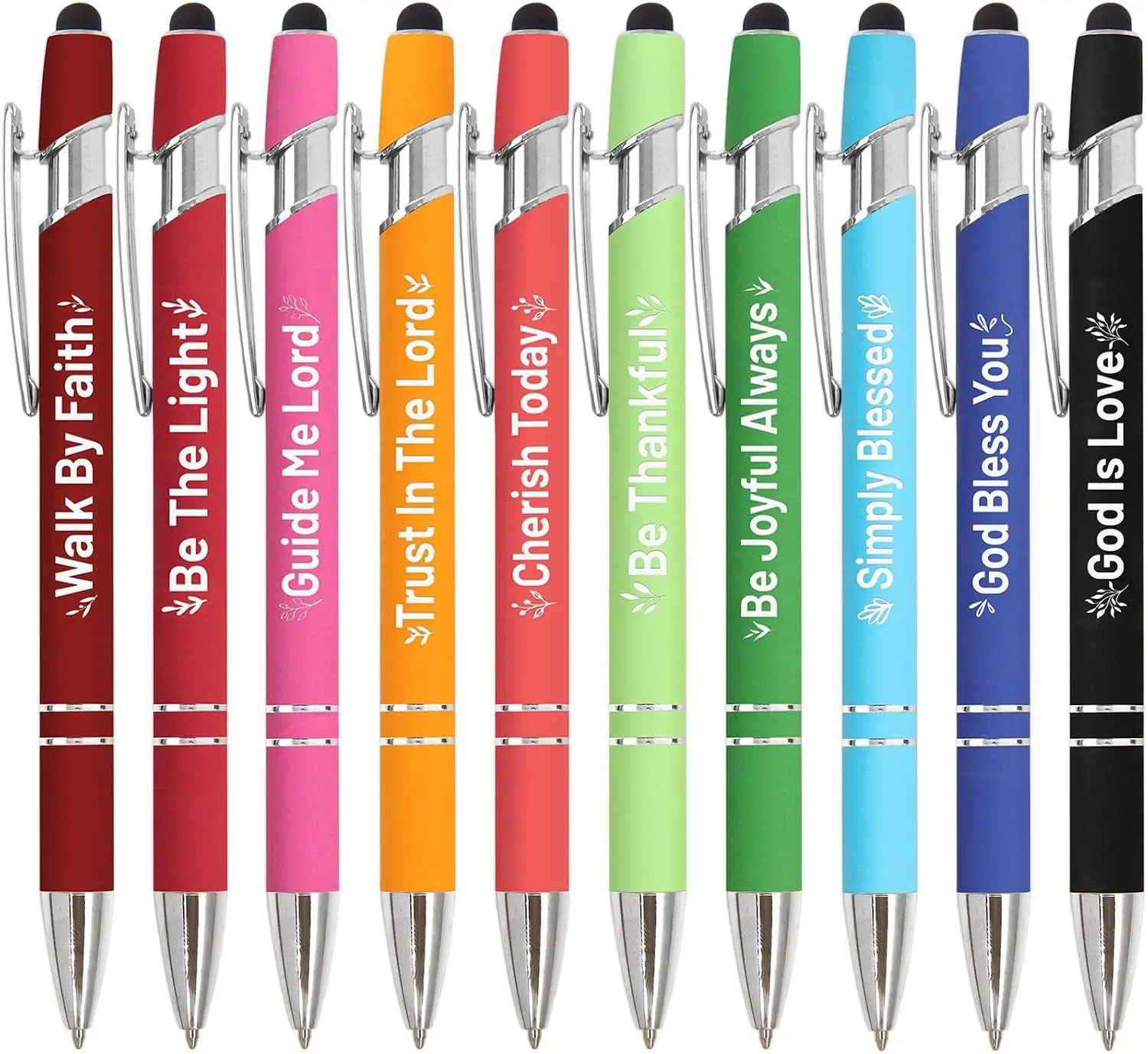 Fancy Land Christian Pens Scripture Ballpoint Pen Religious Pen with Inspirational Bible Verse for Christmas Women Men Colleague Coworker Office Favors 10 PCS
Fancy Land Christian Pens Scripture Ballpoint Pen Religious Pen with Inspirational Bible Verse for Christmas Women Men Colleague Coworker Office Favors 10 PCS