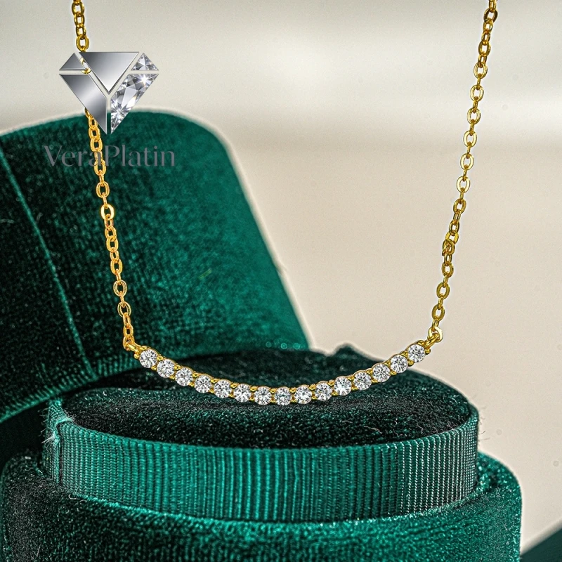 VeraPlatin Girl Friend Valentine's Day 18K Gold Wife Birthday 0.6CT Moissanite Diamond Women Thanksgiving Smile Necklaces Christ
VeraPlatin Girl Friend Valentine's Day 18K Gold Wife Birthday 0.6CT Moissanite Diamond Women Thanksgiving Smile Necklaces Christ