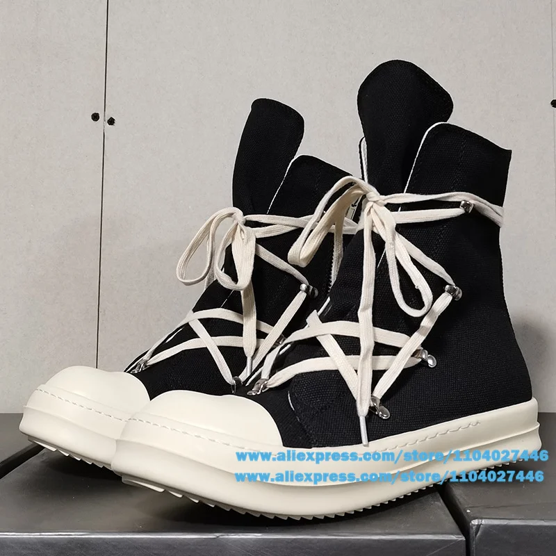 Cross Strap High-Top Sneakers Canvas Shoes Platform Booties Novelty Designer Men's Boots Round Toe Luxury Booties Large Size
Cross Strap High-Top Sneakers Canvas Shoes Platform Booties Novelty Designer Men's Boots Round Toe Luxury Booties Large Size