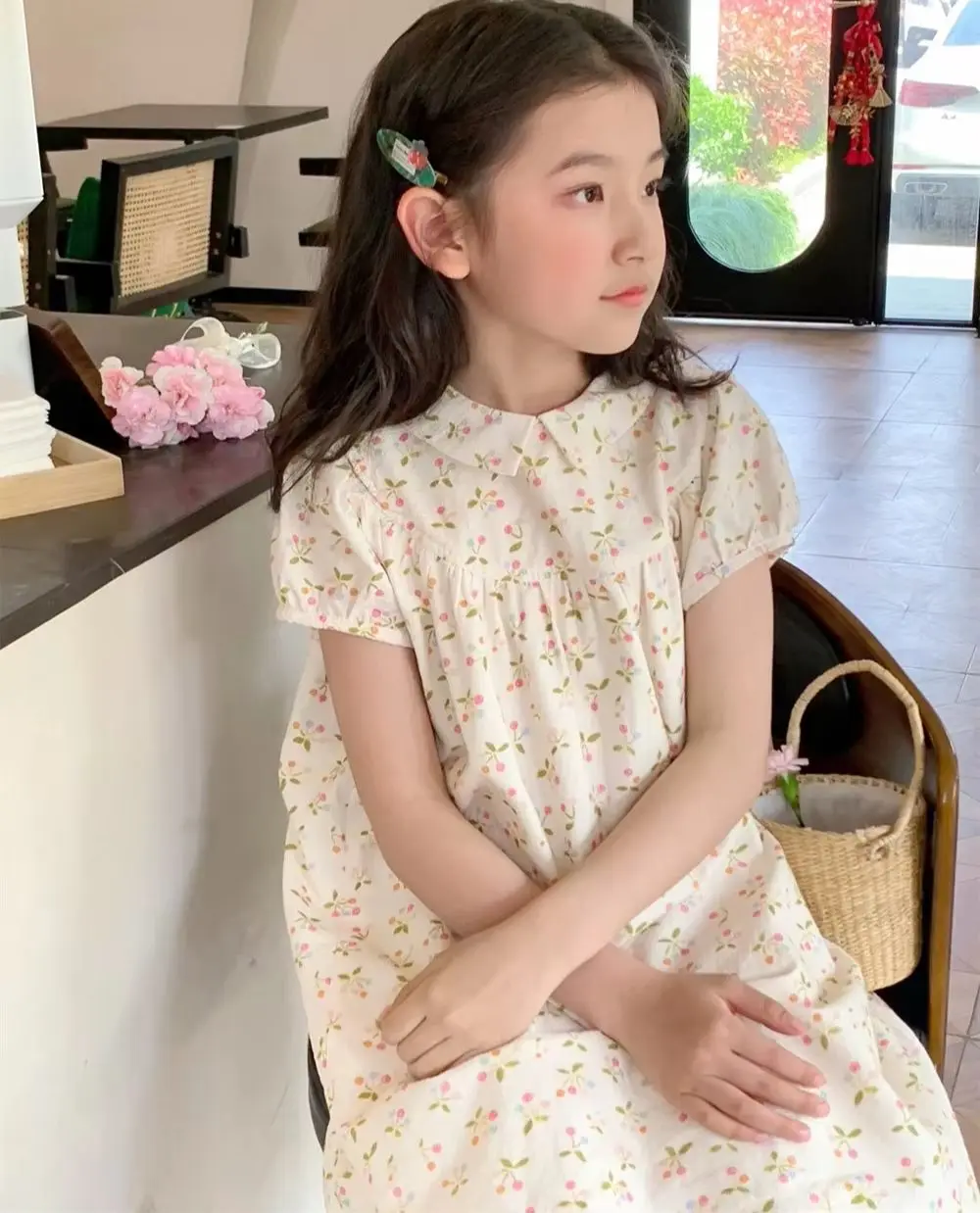 baby girls clothes kids dress Sweet French style girls' dress Colorful cherry patterned short sleeved dress
baby girls clothes kids dress Sweet French style girls' dress Colorful cherry patterned short sleeved dress