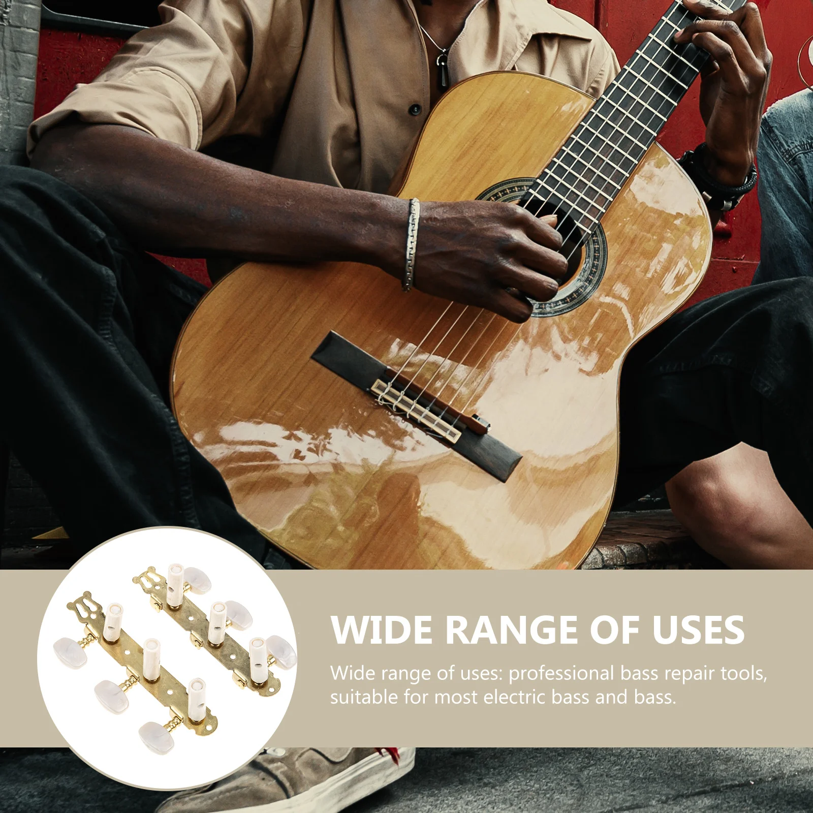 2Pcs Guitar Head Tuners Exquisite Appearance Smooth Surface Easy to Use and Replace Durable Long Term Use Guitar Accessory
2Pcs Guitar Head Tuners Exquisite Appearance Smooth Surface Easy to Use and Replace Durable Long Term Use Guitar Accessory