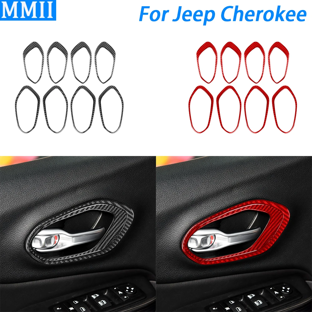 Для Jeep Cherokee 2014-2018, рамка из углеродного волокна для дверной ручки, декоративная крышка, аксессуары для украшения интерьера автомобиля, наклейка
Для Jeep Cherokee 2014-2018, рамка из углеродного волокна для дверной ручки, декоративная крышка, аксессуары для украшения интерьера автомобиля, наклейка