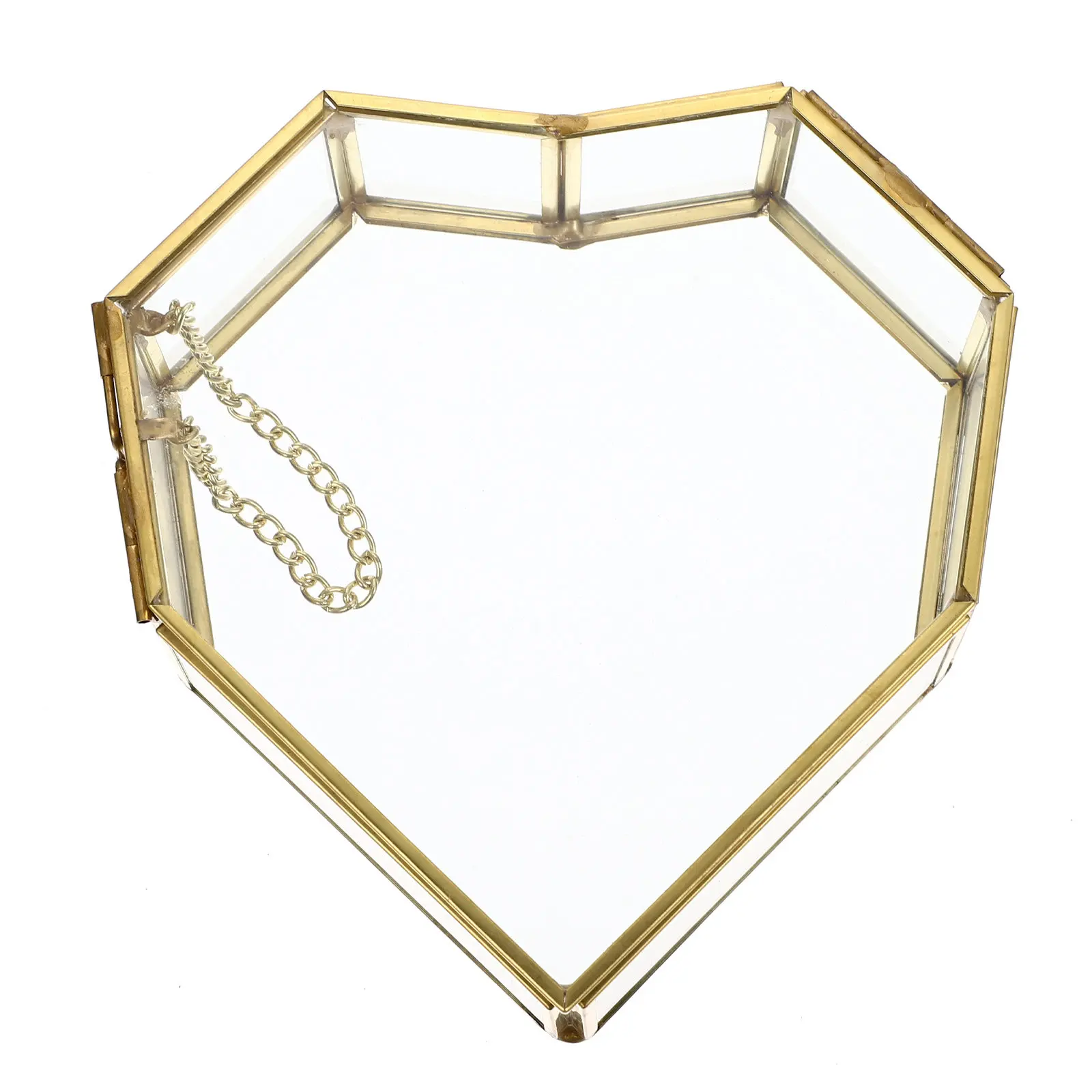 Heart-Shaped Glass Jewelry Box Golden Frame Clear Display Case for Wedding Keepsake Jewelry Organizer Glass Box
Heart-Shaped Glass Jewelry Box Golden Frame Clear Display Case for Wedding Keepsake Jewelry Organizer Glass Box