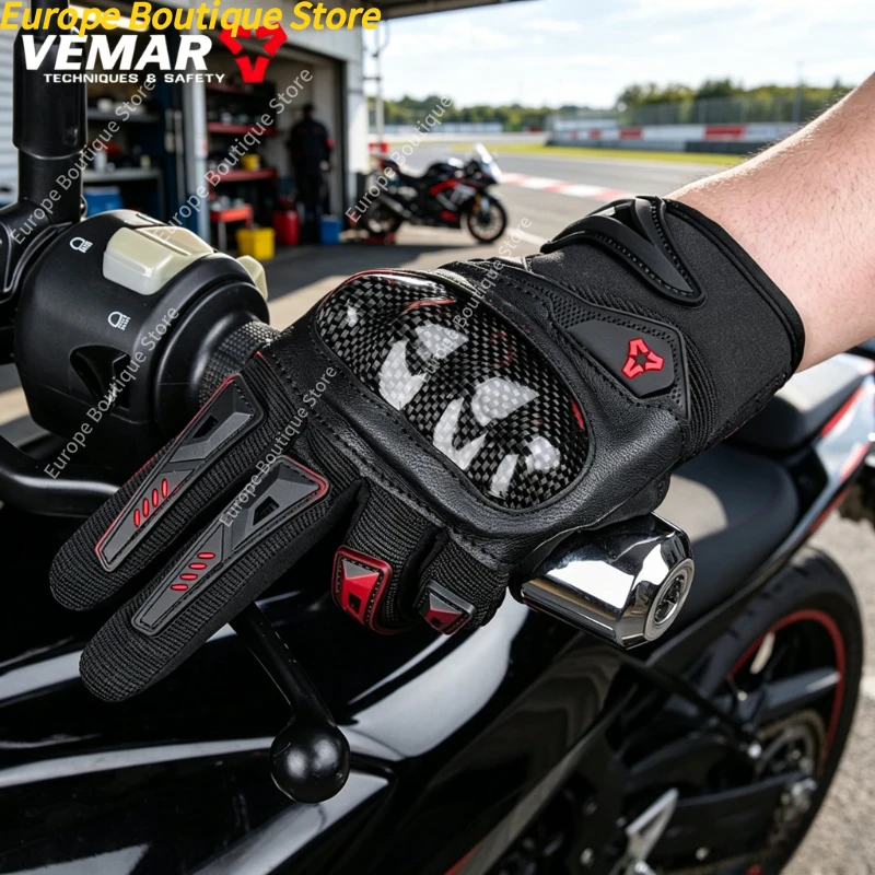 2026 NEW Carbon Fiber Shell Motorcycle Gloves Men Women Full Finger Anti Fall Off Road Riding Thin Breathable Touch Screen Gear
2026 NEW Carbon Fiber Shell Motorcycle Gloves Men Women Full Finger Anti Fall Off Road Riding Thin Breathable Touch Screen Gear