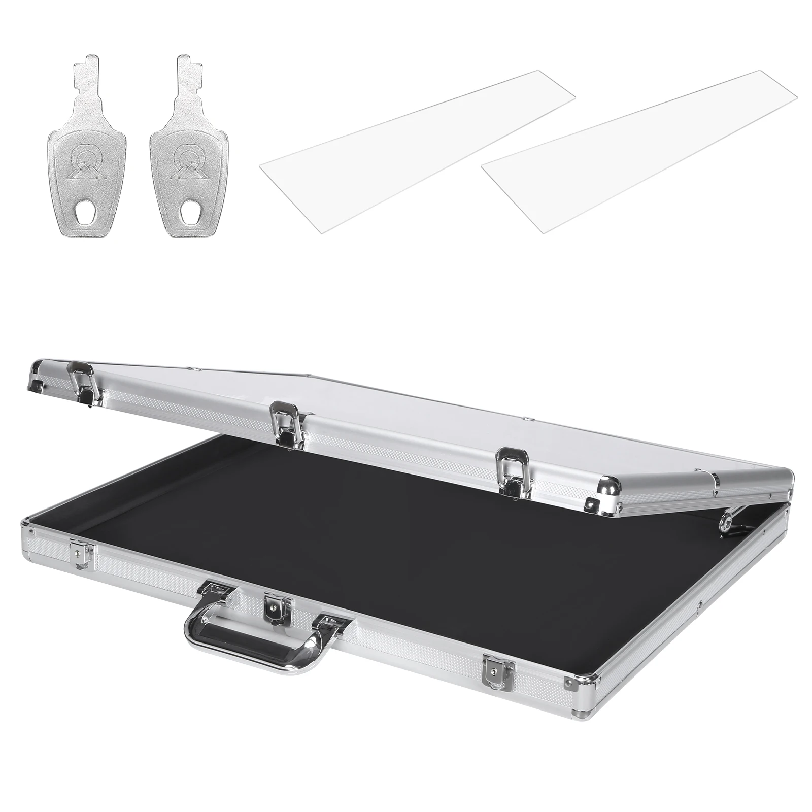 24x20/33x22 In Tabletop Showcase Large Aluminum Trading Card Case Lockable with Handle for TCG Jewelry Craft Collectibles
24x20/33x22 In Tabletop Showcase Large Aluminum Trading Card Case Lockable with Handle for TCG Jewelry Craft Collectibles