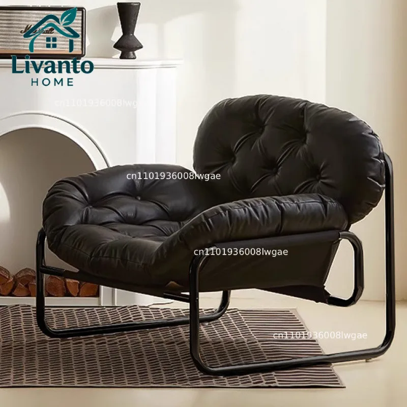 Modern Retro Single Accent Chair Vintage-Style Small Lazy Sofa Comfortable Balcony Living Room Seat for Apartment
Modern Retro Single Accent Chair Vintage-Style Small Lazy Sofa Comfortable Balcony Living Room Seat for Apartment