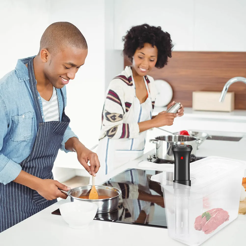 Прозрачный контейнер для медленного приготовления пищи, большой размер, кухонный контейнер для хранения, для приготовления при низкой температуре, многофункциональный, легко моется, прозрачный
Прозрачный контейнер для медленного приготовления пищи, большой размер, кухонный контейнер для хранения, для приготовления при низкой температуре, многофункциональный, легко моется, прозрачный