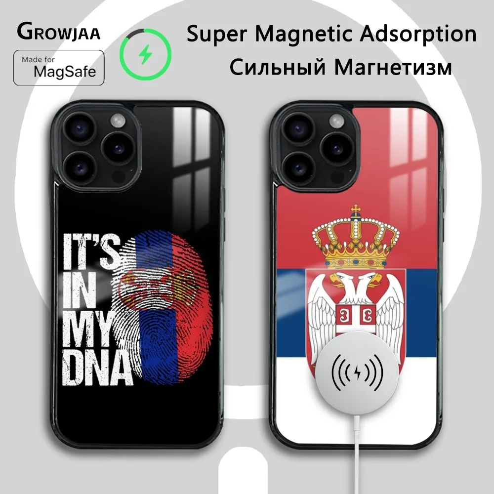 S-Serbia Flag Phone Case For iPhone 16 15 14 13 12 11 Pro Max Plus Mini Magsafe Mirror Wireless Magnetic Cover
S-Serbia Flag Phone Case For iPhone 16 15 14 13 12 11 Pro Max Plus Mini Magsafe Mirror Wireless Magnetic Cover