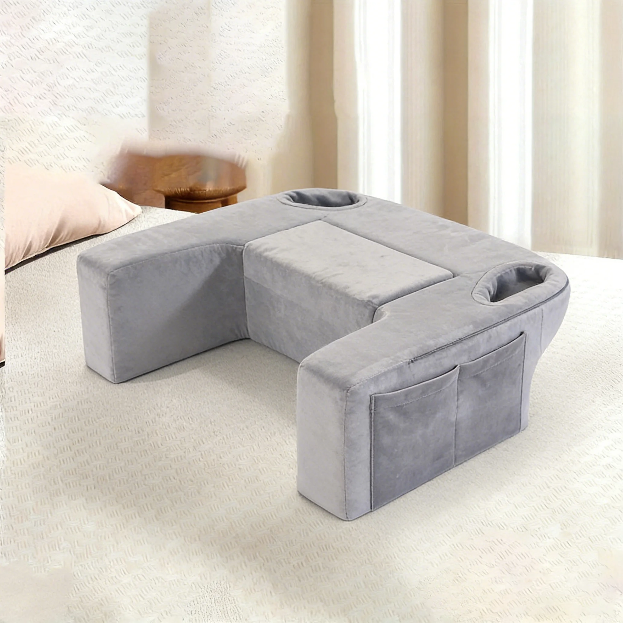 Soft Lap Desk Pillow for Laptop,Ultimate Lap Pillow with Cup Holder Pocket,Comfort Laptop Lap Desk for Bed Couch Car
Soft Lap Desk Pillow for Laptop,Ultimate Lap Pillow with Cup Holder Pocket,Comfort Laptop Lap Desk for Bed Couch Car