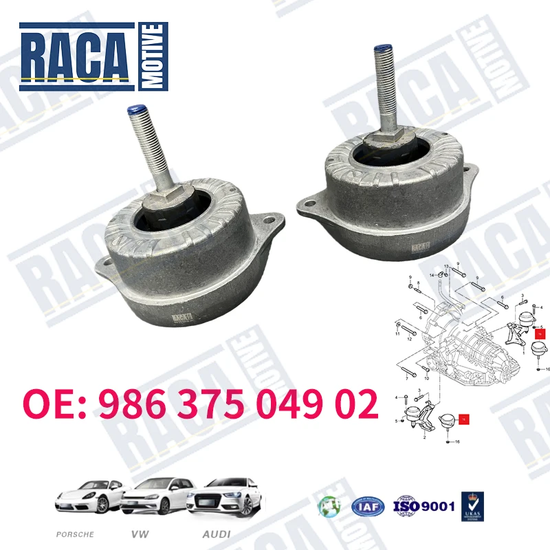 For Porsche Cayman Boxster 986 987 Left/Right Engine Mounts bracket 98637504902 98637504901 98637504900
For Porsche Cayman Boxster 986 987 Left/Right Engine Mounts bracket 98637504902 98637504901 98637504900