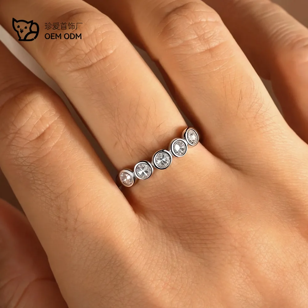 Round Moissanite Ring S925 Sterling Sliver Plated 18k White Gold Fine Jewelry Wedding Engagement Rings for Women
Round Moissanite Ring S925 Sterling Sliver Plated 18k White Gold Fine Jewelry Wedding Engagement Rings for Women