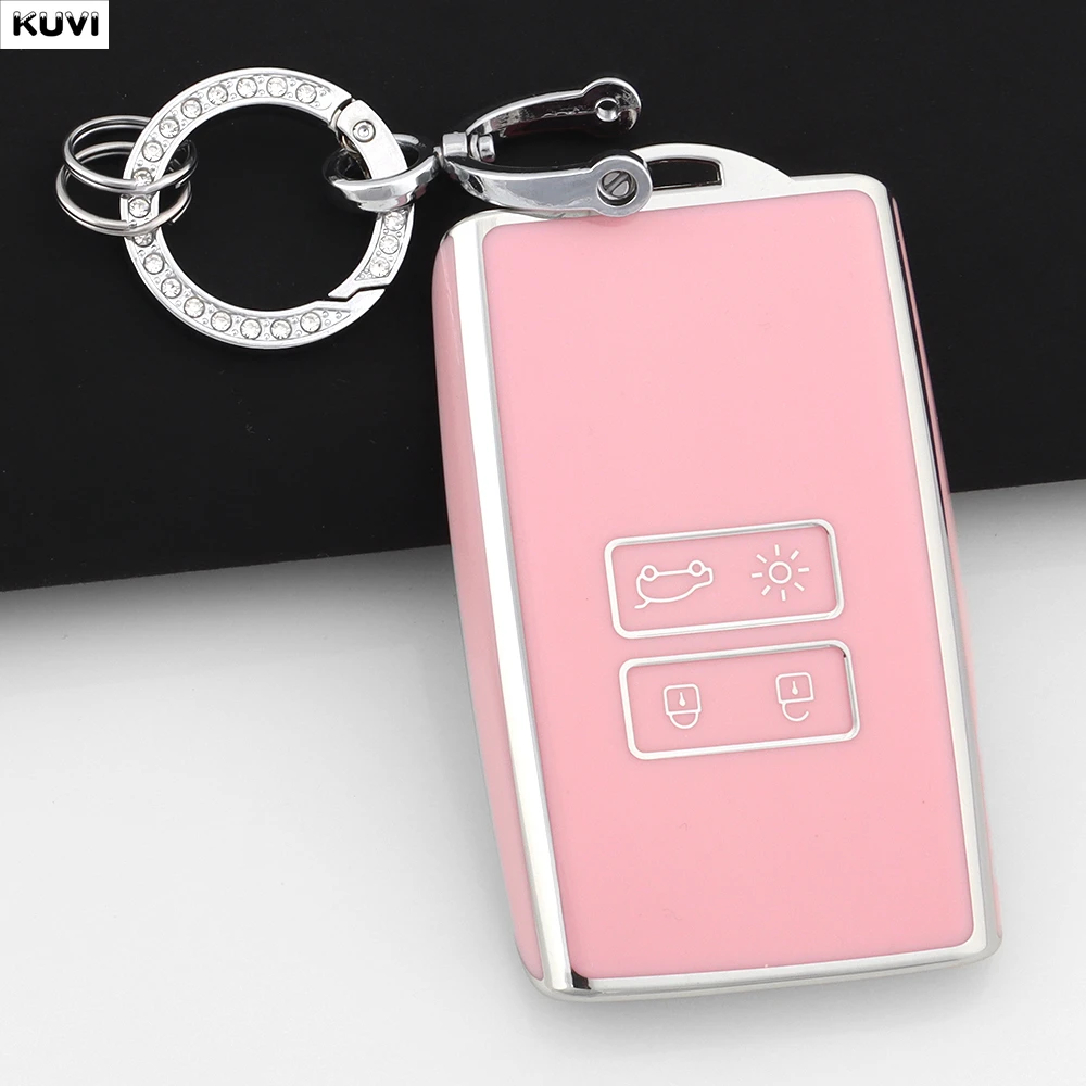 Soft TPU Shell Fob Holder Car Key Case Cover For Renault Espace 5 Kadjar Koleos Captur Megane 4 Talisman Arkana Dacia Sandero
Soft TPU Shell Fob Holder Car Key Case Cover For Renault Espace 5 Kadjar Koleos Captur Megane 4 Talisman Arkana Dacia Sandero
