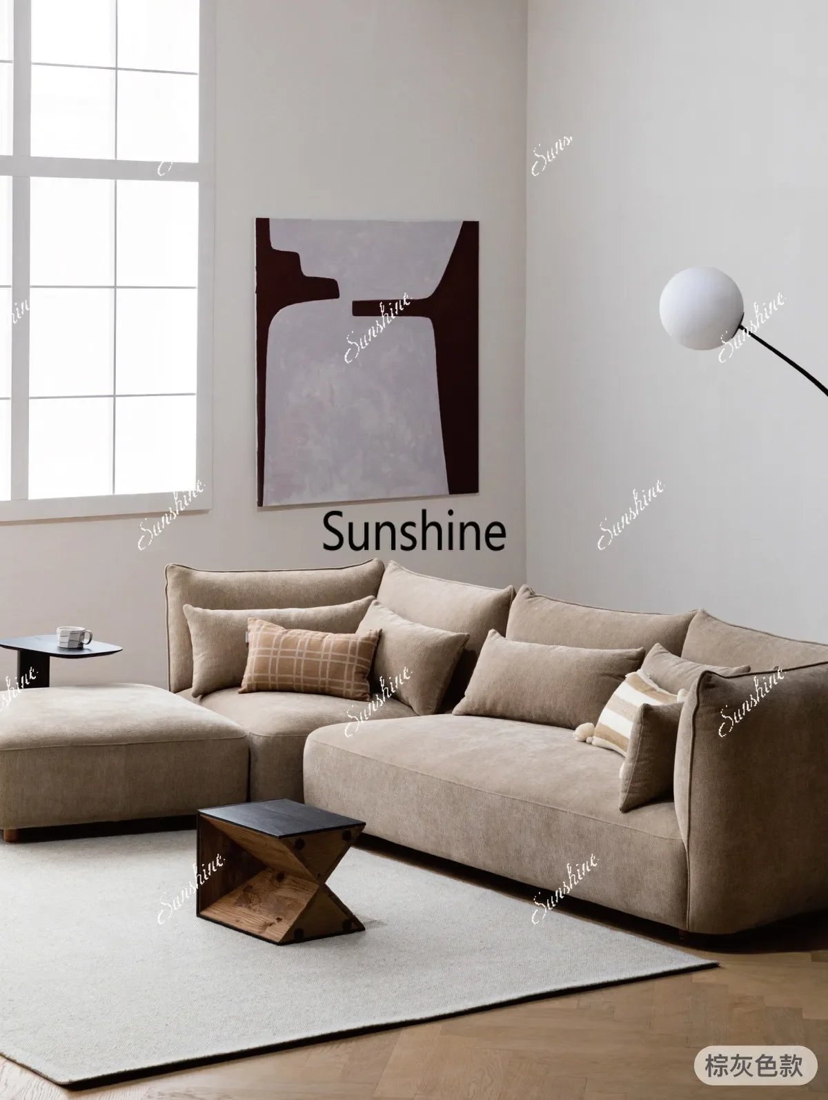 Living room cream free combination square fabric module Italian minimalist sofa
Living room cream free combination square fabric module Italian minimalist sofa