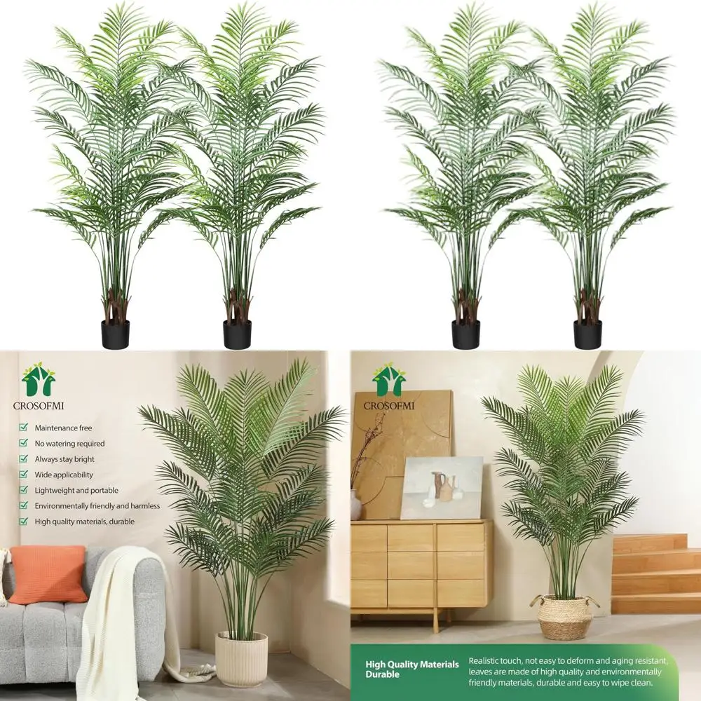Set of 2 Artificial Tropical Palm Trees for Indoor or Outdoor Home and Office Decor
Set of 2 Artificial Tropical Palm Trees for Indoor or Outdoor Home and Office Decor