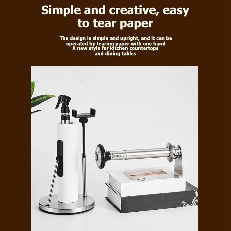 ABGH-For Kitchen Decor And Accessories-Paper Towel Holder With Spray Bottle(Phone Holder) Countertop Paper Towel Holder
ABGH-For Kitchen Decor And Accessories-Paper Towel Holder With Spray Bottle(Phone Holder) Countertop Paper Towel Holder