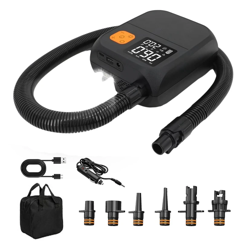Portable Rechargeable Electric Paddle Board Pump, With LED Flashlight, 8000Mah Battery,For Paddle Boards, Kayaks
Portable Rechargeable Electric Paddle Board Pump, With LED Flashlight, 8000Mah Battery,For Paddle Boards, Kayaks