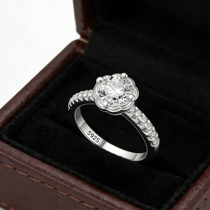 Original 925 Sterling Silver Sparkling Happiness Zircon Ring For Women Girls Jewelry Birthday Anniversary Gifts
Original 925 Sterling Silver Sparkling Happiness Zircon Ring For Women Girls Jewelry Birthday Anniversary Gifts