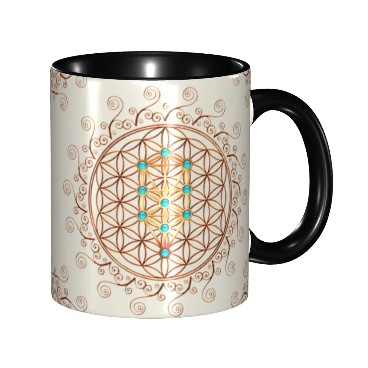DIY Flower Of Life Ceramic Mug Customized Sephiroth Sacred Geometry Mandala Coffee Cup Creative Gift
DIY Flower Of Life Ceramic Mug Customized Sephiroth Sacred Geometry Mandala Coffee Cup Creative Gift