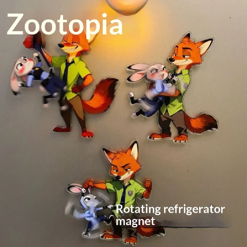 Магнитные вращающиеся стикеры на холодильник «Зоотопия» с Ником Уайльдом и Джуди Хоппс, акриловые, для фанатов, коллекционный подарок, декор
Магнитные вращающиеся стикеры на холодильник «Зоотопия» с Ником Уайльдом и Джуди Хоппс, акриловые, для фанатов, коллекционный подарок, декор