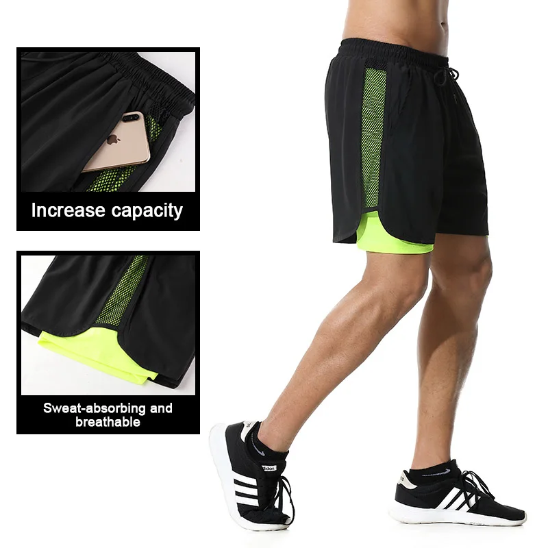 Men's Casual Shorts 2 in 1 Running Shorts Quick Drying Sport Shorts Gyms Fitness Bodybuilding Workout Built-in Pockets Short Men
Men's Casual Shorts 2 in 1 Running Shorts Quick Drying Sport Shorts Gyms Fitness Bodybuilding Workout Built-in Pockets Short Men