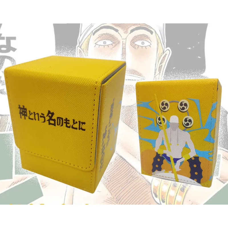 Diy Self Made One Piece OPCG Enel Card Storage Box OPCG Enel High-End Pu Leather Magnetic Card Box Anime Cards Gift Toy
Diy Self Made One Piece OPCG Enel Card Storage Box OPCG Enel High-End Pu Leather Magnetic Card Box Anime Cards Gift Toy