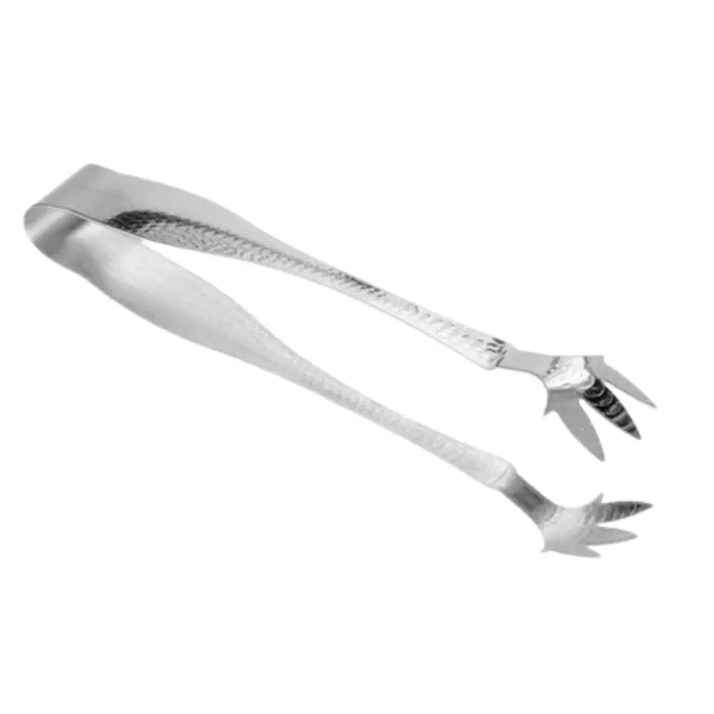 6 1/2" Hammered Stainless Steel Ice Tongs Pack of 3
6 1/2" Hammered Stainless Steel Ice Tongs Pack of 3