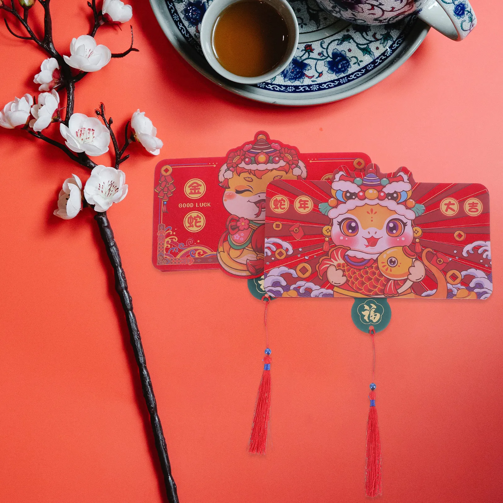 2Pcs Year of The Snake 2025 Red Envelopes Hongbao Foldable Card Slot Cash Holders Lunar New Year Money Envelopes Spring Festival
2Pcs Year of The Snake 2025 Red Envelopes Hongbao Foldable Card Slot Cash Holders Lunar New Year Money Envelopes Spring Festival