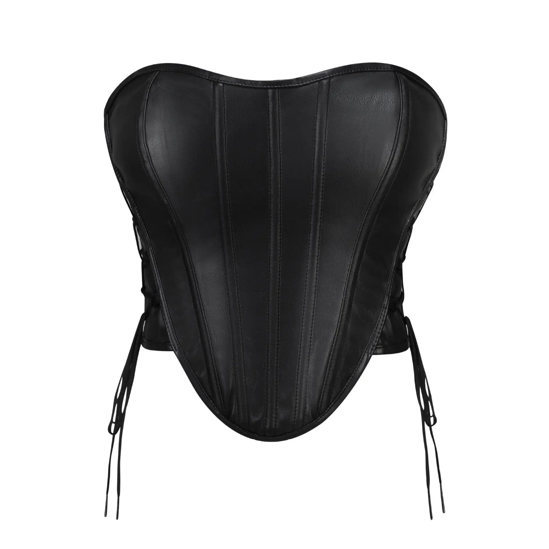 Leather Corset Crop Top Women Vintage Gothic Overbust Lace-Up Bustier Body Shaper Short Torso Lingerie
Leather Corset Crop Top Women Vintage Gothic Overbust Lace-Up Bustier Body Shaper Short Torso Lingerie