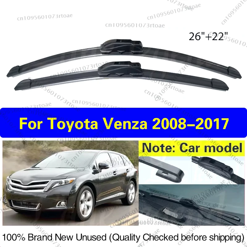 Car Wiper Blades For Toyota Venza 2008 - 2017 Soft Rubber Windshield Windscreen Front Window Blades 26"+22" Car Accessories
Car Wiper Blades For Toyota Venza 2008 - 2017 Soft Rubber Windshield Windscreen Front Window Blades 26"+22" Car Accessories