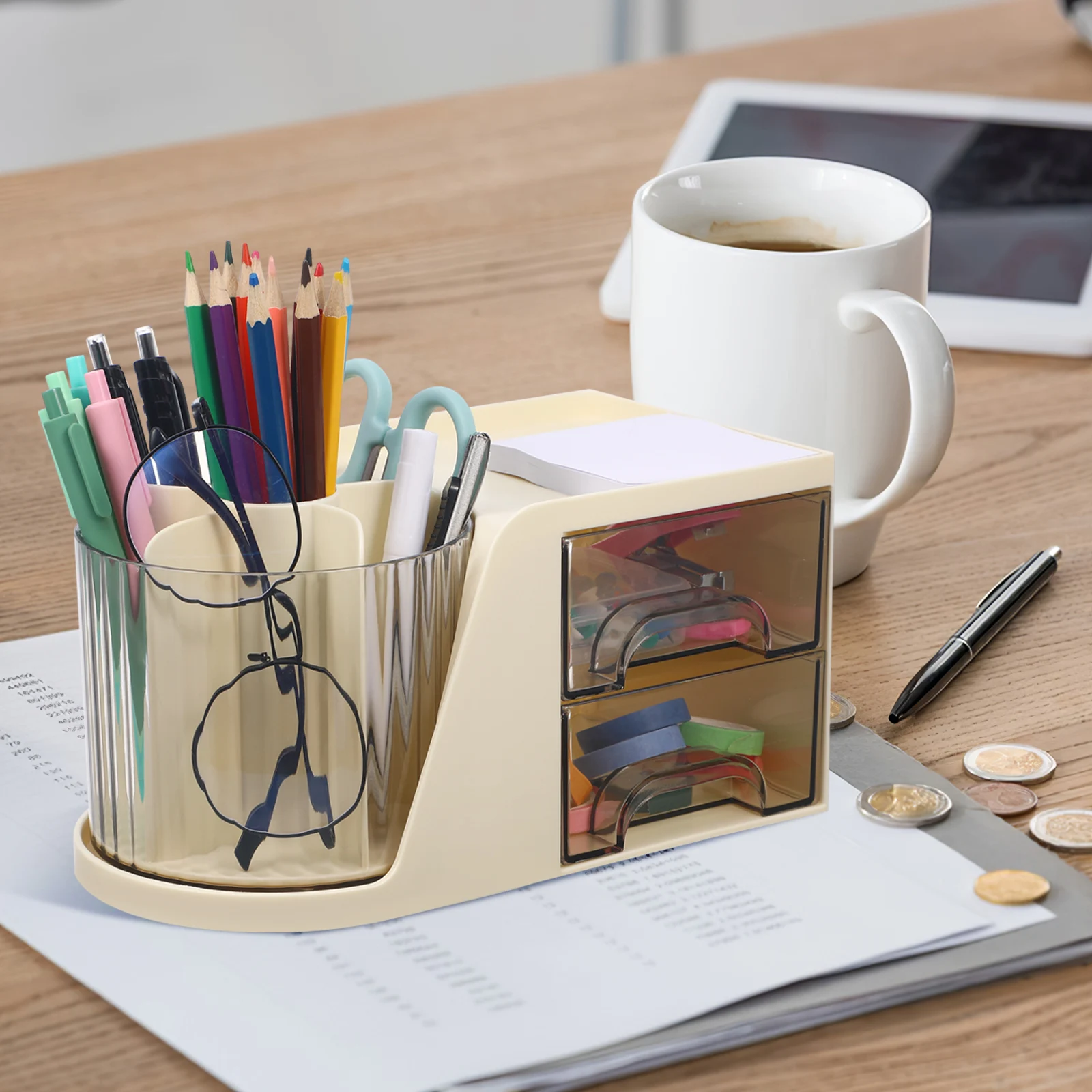 Pen Storage Box Work Desk Stationery Organizer Office Organiser Plastic Pencil Holder Supplies Desktop
Pen Storage Box Work Desk Stationery Organizer Office Organiser Plastic Pencil Holder Supplies Desktop