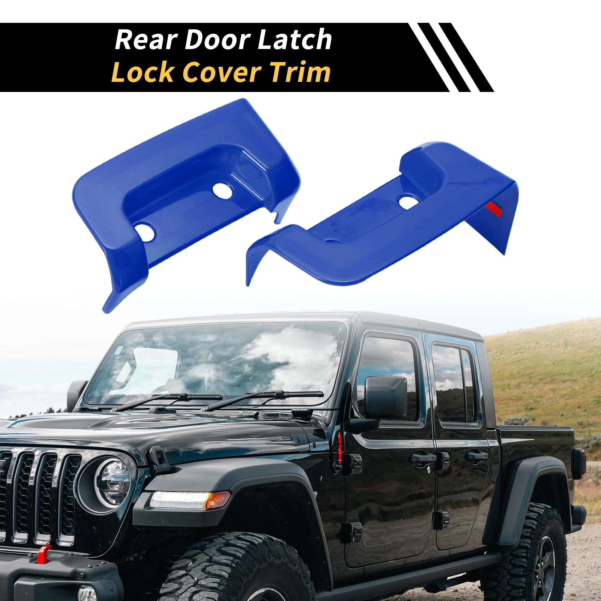 UXCELL 1 Set Rear Door Latch Lock Cover Trim for Jeep Wrangler JL JLU 2018-2024 ABS Blue
UXCELL 1 Set Rear Door Latch Lock Cover Trim for Jeep Wrangler JL JLU 2018-2024 ABS Blue