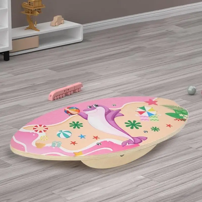 F19F Children’s Balance Board Trainer Wooden Seesaw Wobble Board Anti-Slip Heavy Bearing for Toddler 3 4 5 6 7 8 Body Balance 
F19F Children’s Balance Board Trainer Wooden Seesaw Wobble Board Anti-Slip Heavy Bearing for Toddler 3 4 5 6 7 8 Body Balance