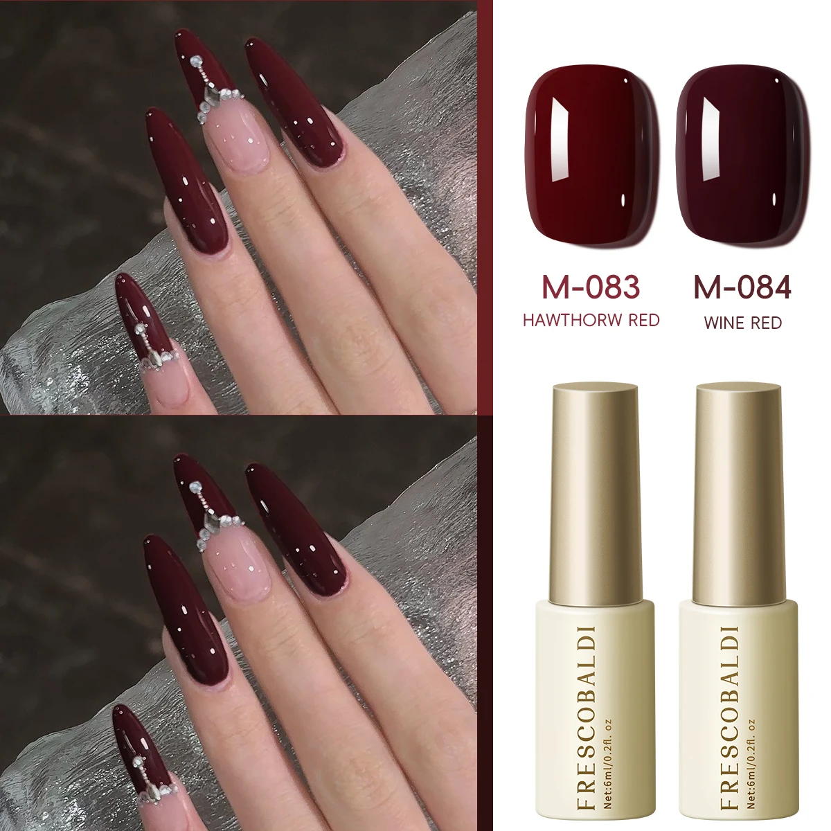 2 шт. цилиндрическая бутылка M-083+M-084-Ankle Red и Retro Ox Blood Red в сочетании с Returning Heroine Color для модного приветствия
2 шт. цилиндрическая бутылка M-083+M-084-Ankle Red и Retro Ox Blood Red в сочетании с Returning Heroine Color для модного приветствия
