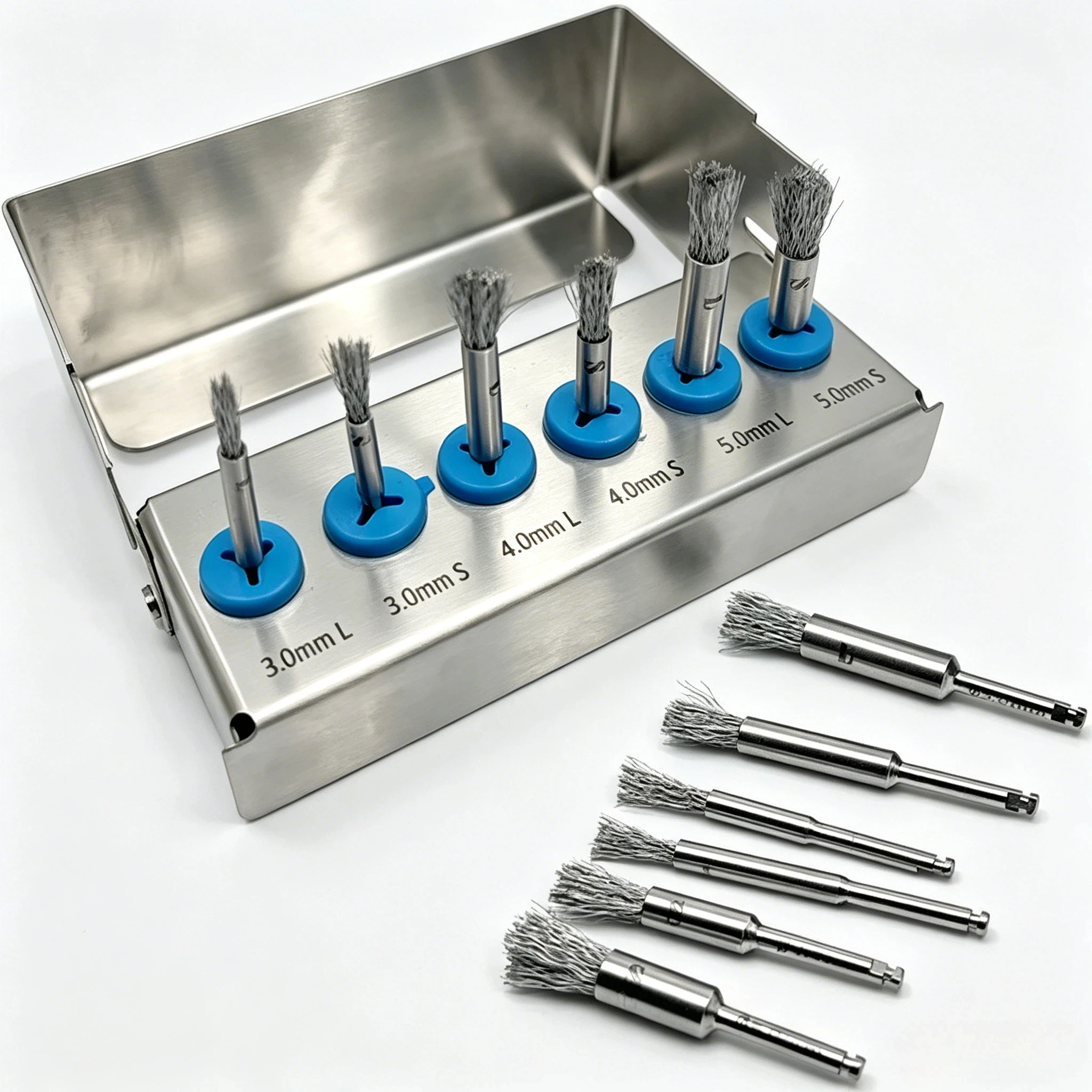 6Pcs Dental Implant Surface Brush Set Peri-Implantitis Treatment Tool Abutment Cleaning Brush Fixture Thread Scraper Dentist Kit
6Pcs Dental Implant Surface Brush Set Peri-Implantitis Treatment Tool Abutment Cleaning Brush Fixture Thread Scraper Dentist Kit