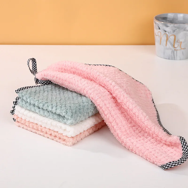 1pc Coral Fleece Cleaning Cloths Absorbent Soft Cleaning Cloths Pineapple Grid Thickened Cleaning Cloths Kitchen Accessories
1pc Coral Fleece Cleaning Cloths Absorbent Soft Cleaning Cloths Pineapple Grid Thickened Cleaning Cloths Kitchen Accessories